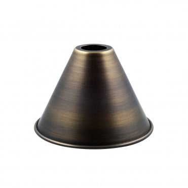 Metal Candle Shade in Antique Brass