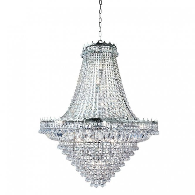 VERSAILLES OVERSIZED LIGHT CLEAR CRYSTAL CHANDELIER