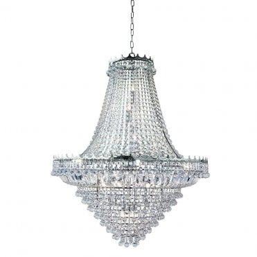 OVERSIZED  LIGHT CLEAR CRYSTAL CHANDELIER