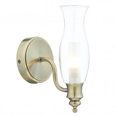 VESTRY Antique Brass Bathroom Wall Light