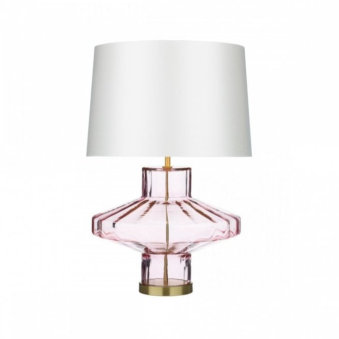 Vienna Table Lamp - Rosebud Pink Glass (Base Only)