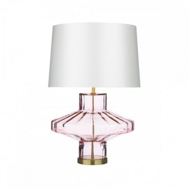 Vienna Table Lamp - Rosebud Pink Glass (Base Only)