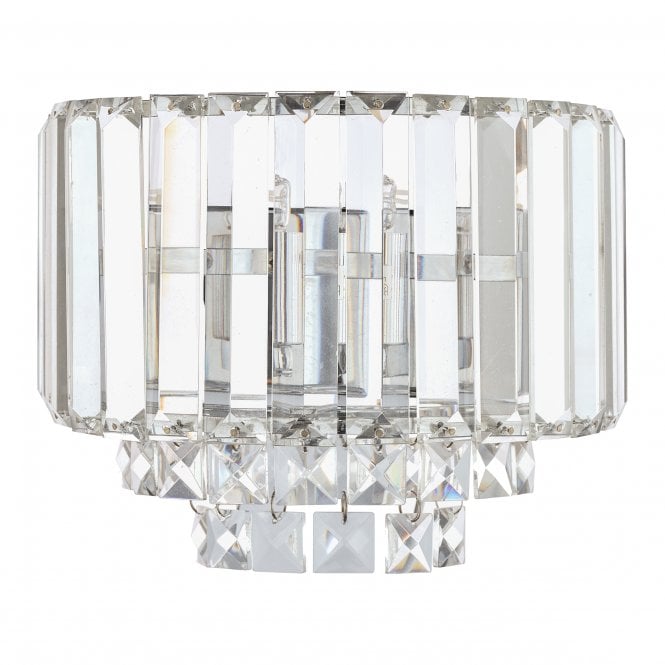 Vienna Wall Light Crystal & Polished Chrome