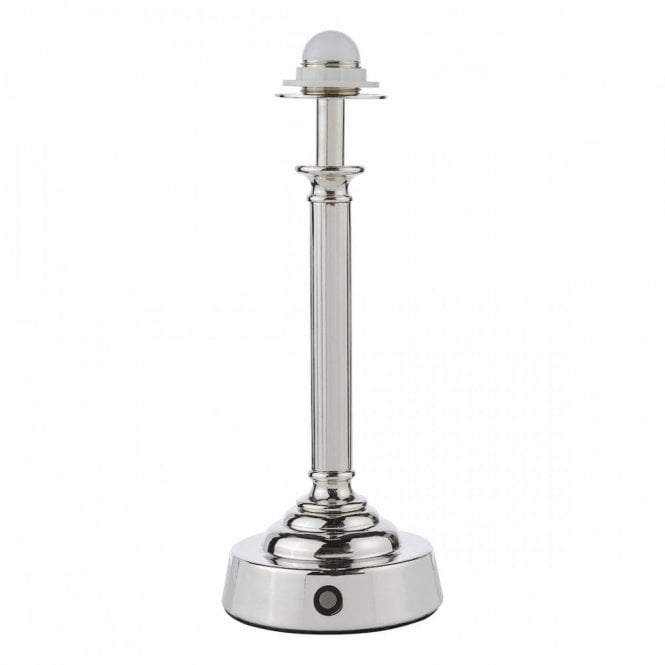 Virgil LED Rechargeable Table Lamp - Polished Nickel (Base Only)