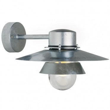 VIRUM - Modern Exterior Wall Light Galvanised Steel