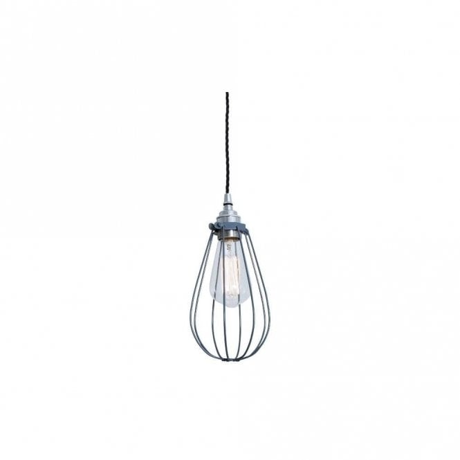 VOX - Vintage Cage Ceiling Pendant Light In Powder Coated Grey
