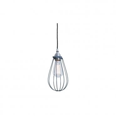 VOX - Vintage Cage Ceiling Pendant Light In Powder Coated Grey