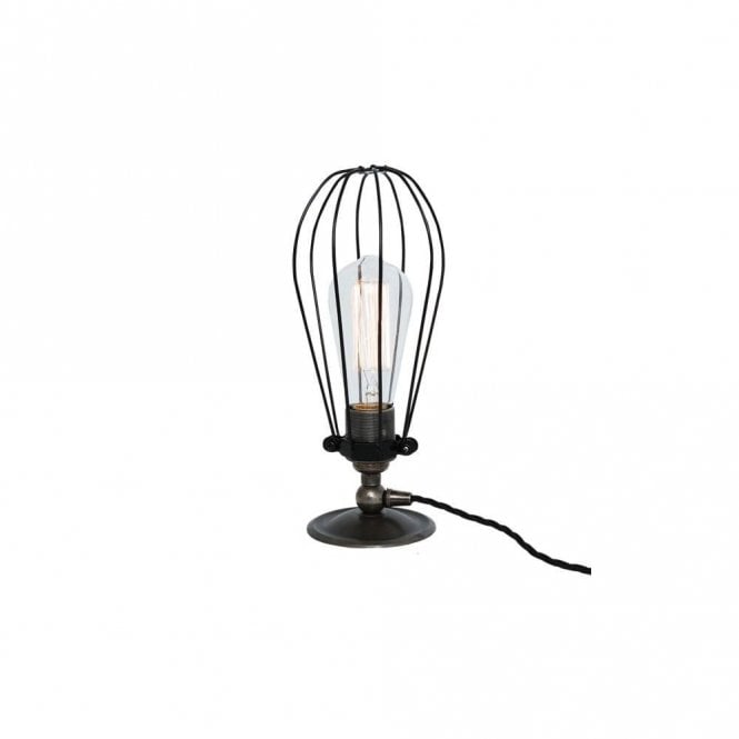 VOX - Vintage Cage Table Lamp In Antique Silver