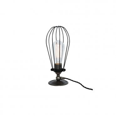 VOX - Vintage Cage Table Lamp In Antique Silver