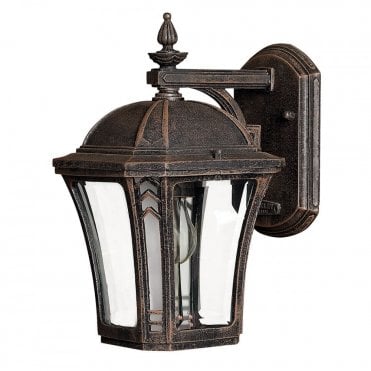 WABASH Exterior Small Wall Lantern Mocha