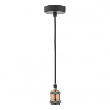 single copper and black suspension 
