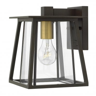 1 Lt Sml Wall Lantern Buckeye Bronze