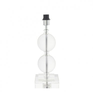 WARDEN Crystal Glass Two Sphere Table Light Base