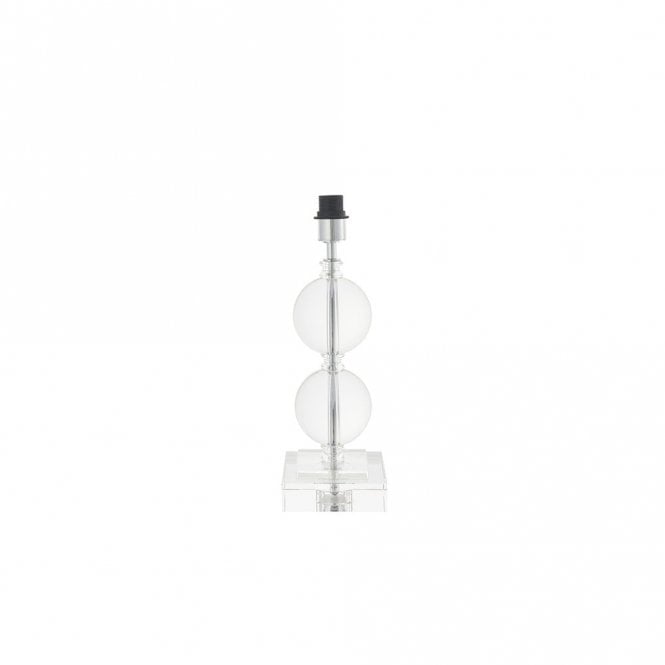 WARDEN Crystal Glass Two Sphere Table Light Base