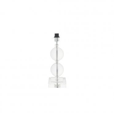 WARDEN Crystal Glass Two Sphere Table Light Base