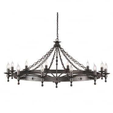 WARWICK 1.2m Diameter Extra Large Medieval Style Chandelier