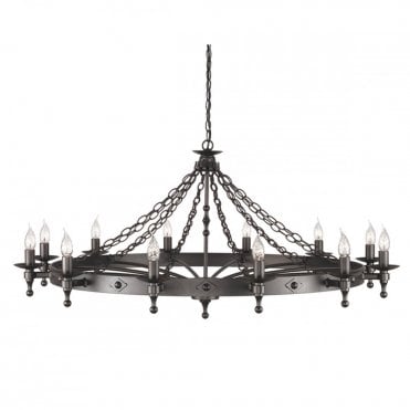 WARWICK 1.2m Diameter Extra Large Medieval Style Chandelier