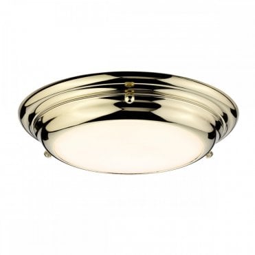 WELLAND Mini LED  Bathroom Ceiling Flush Light Polished Brass