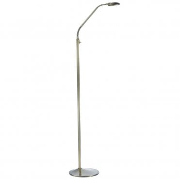 WELLINGTON Contemporary Antique Brass LED Floor Lamp