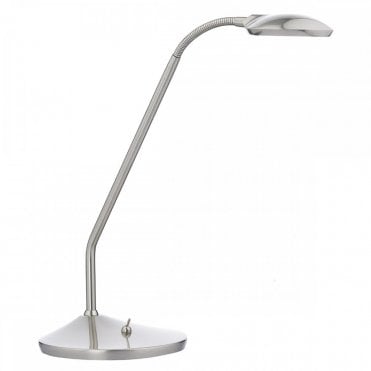 WELLINGTON Modern Satin Chrome LED Table Lamp