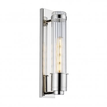 WELLINGTON Wall Light in Polished Chrome For Bathrooms IP44 Rated