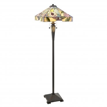 Tiffany Standard Floor Lamp, Art Nouveau Style