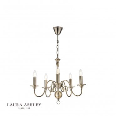 WINCHESTER 5 Light Pendant Antique Brass