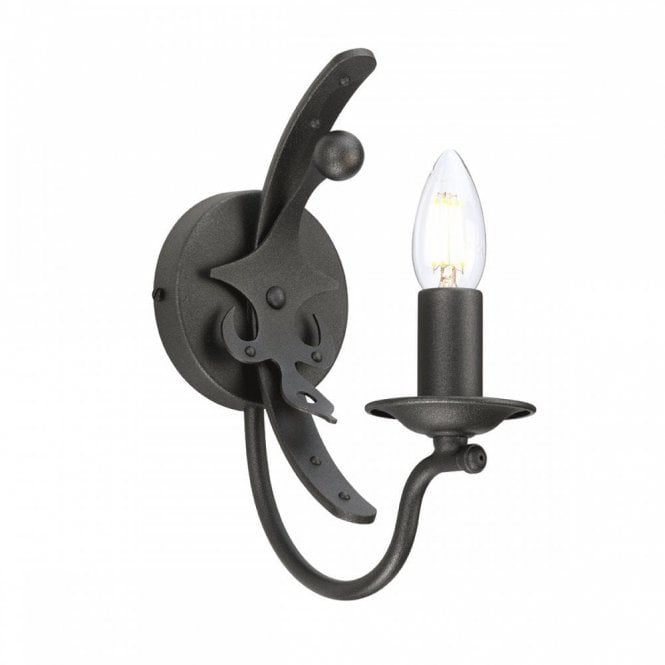 WINDSOR Graphite Wall Light in Regal Style