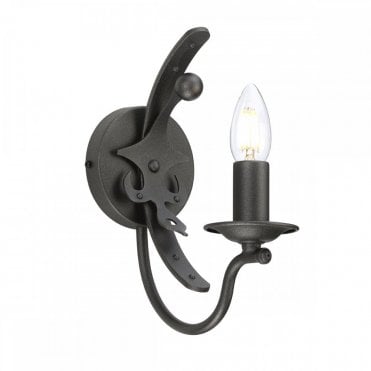 WINDSOR Graphite Wall Light in Regal Style