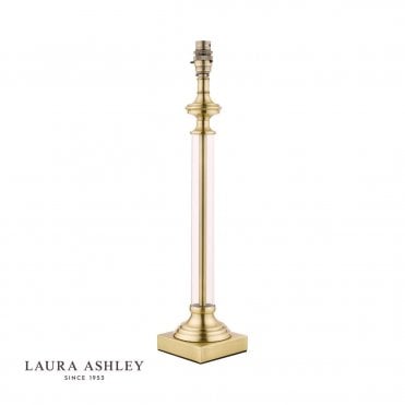 WINSTON Antique Brass & Glass Candlestick Table Lamp Base