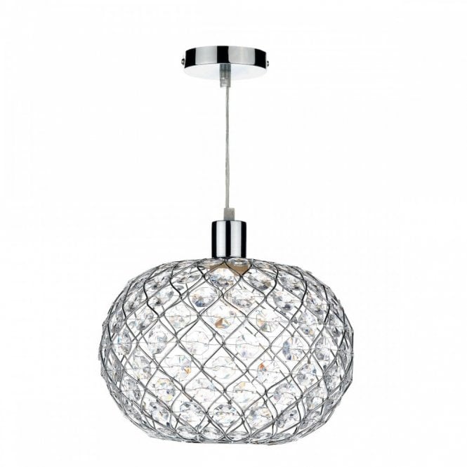 WISE Juanita Ceiling Shade Polished Chrome