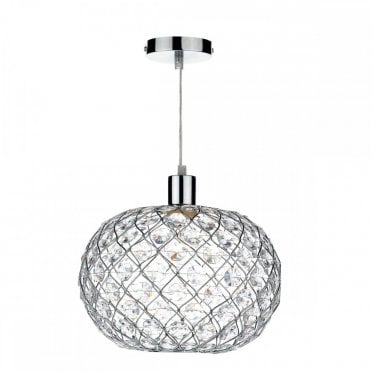 WISE Juanita Ceiling Shade Polished Chrome