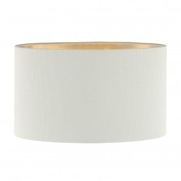 Ivory linen drum lampshade