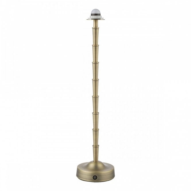 Wyman LED Rechargeable Table Lamp - Matt Antique Brass (Base Only)