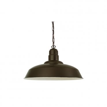 WYSE - Industrial Ceiling Pendant Light In Powder Coated Bronze