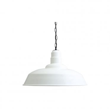 WYSE - Industrial Ceiling Pendant Light In Powder Coated White