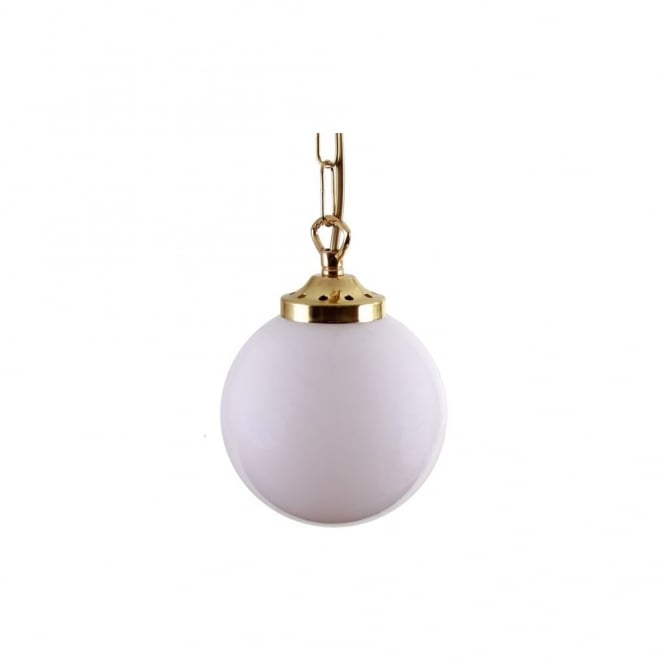 YAOUNDE - 14Cm Globe Ceiling Pendant Light In Polished Brass