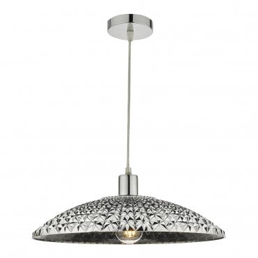 YATIMA Easy Fit Ceiling Shade Shiny Smoke Faceted Sparkle