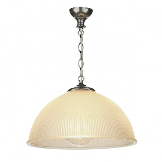 YEATS - 1 Light Large Ceiling Pendant Pewter