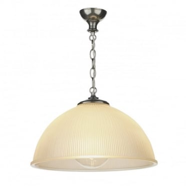 YEATS - 1 Light Large Ceiling Pendant Pewter