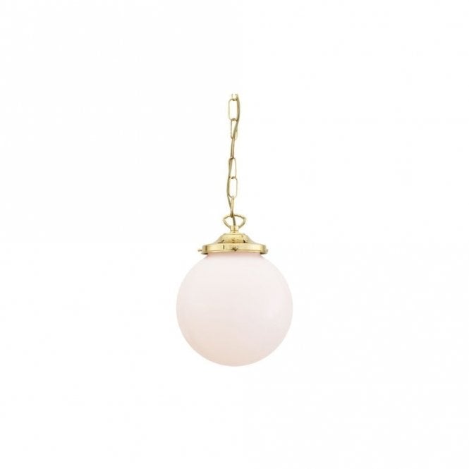 YEREVAN - 20Cm Globe Ceiling Pendant Light In Polished Brass