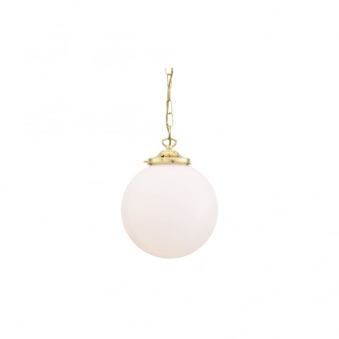 YEREVAN - 25Cm Globe Ceiling Pendant Light In Polished Brass