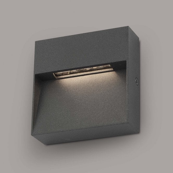 YUKON Wall Light Square Eyelid Anthracite IP65 LED