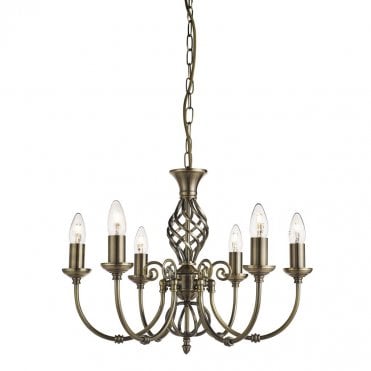 ZANZIBAR 6 LIGHT CHANDELIER