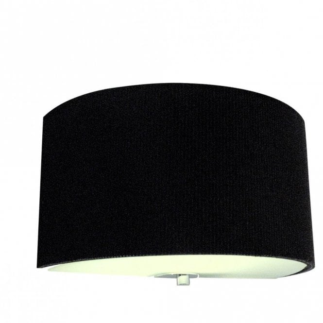ZARAGOZA - Black Semicircular Wall Light , Switched