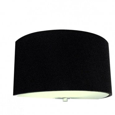 ZARAGOZA - Black Semicircular Wall Light , Switched