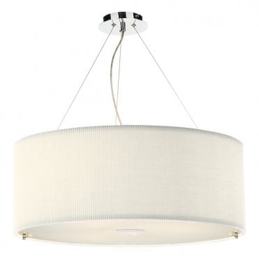 Large Cream Ceiling Pendant Shade For High Ceilings (90Cms)