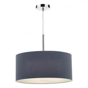 Medium 3 Light Grey Ceiling Pendant (60Cms)