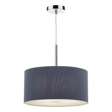  Small 3 Light Grey Ceiling Pendant (40Cms)