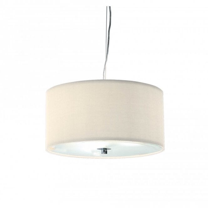 ZARAGOZA - Small Cream Ceiling Shade For High Ceilings (40Cms)